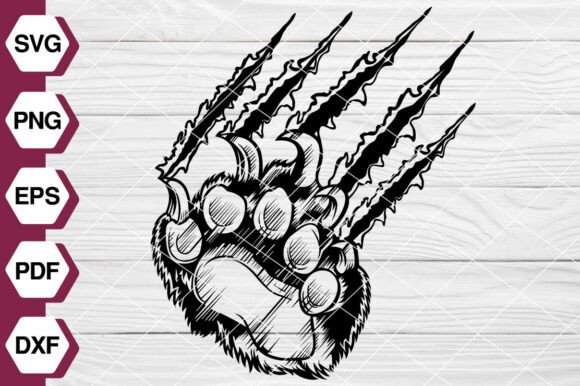 Bear Paw Claws Scratches SVG EP608: Real Project Review