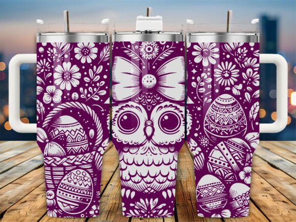 Boho Easter Owl Bow 40oz Tumbler Graphics Craft Review
