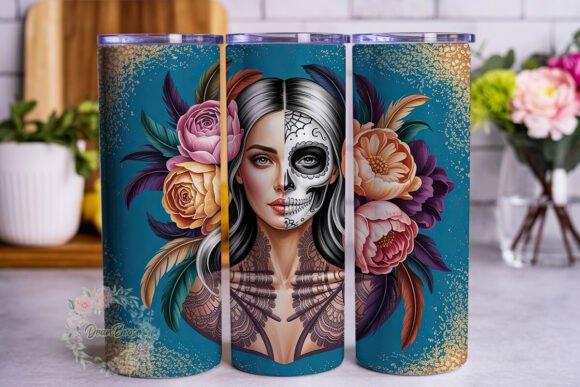 Calavera Floral Day Dead: Tumbler Wraps & Graphics Review