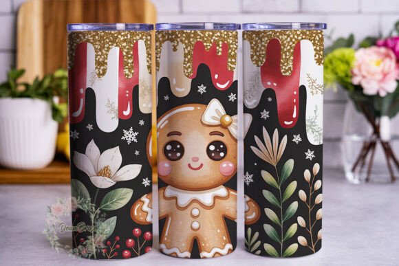 Gingerbread Winter Floral: Tumbler Wraps & Graphics Review
