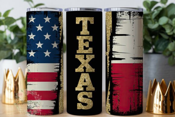 Glitter Texas Flag Tumbler Wrap Graphics Review