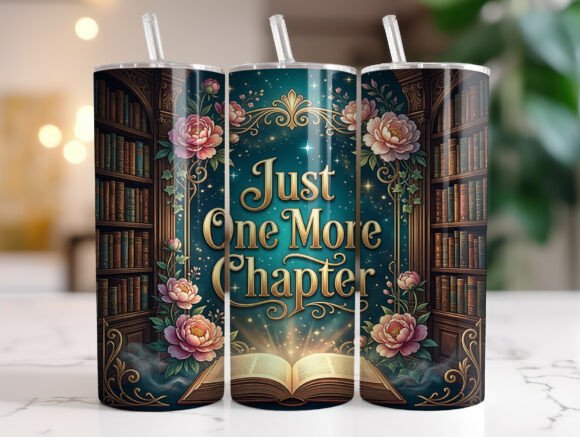 Just One More Chapter 20oz Tumbler Wrap