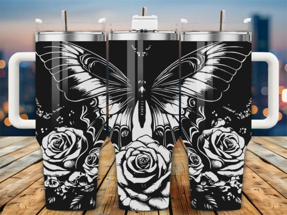 Large Butterfly Rose 40oz Tumbler: Graphics & Crafts Review