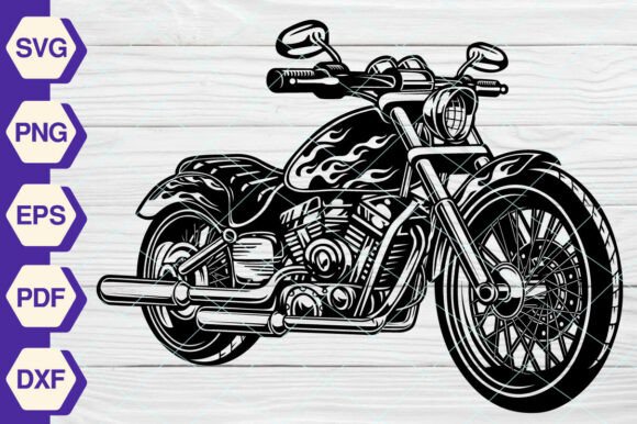 Motorcycle Rider SVG for Graphics and Illustrations