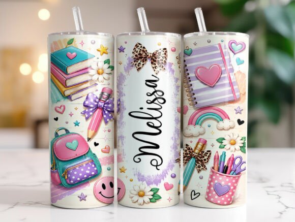 Pastel Teacher Tumbler Wrap: Graphics Review