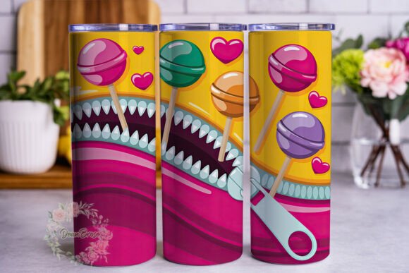 Sweet Candy Zipper 20oz Tumbler Wrap Review